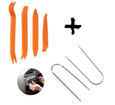 Autoradio Android Dacia Duster 1 - Outils plastique pour démonter la façade d’un Dacia Duster 1 sans rayer