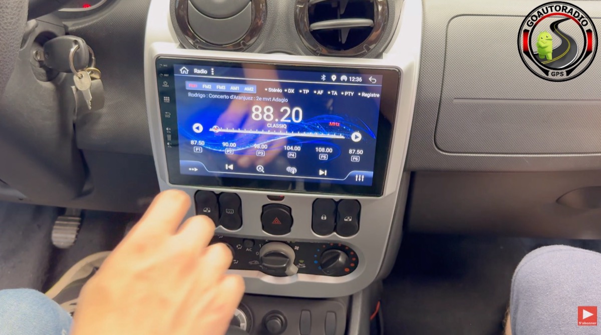 Autoradio Android Dacia Duster 1 - Autoradio Android allumé après installation sur Dacia Duster 1