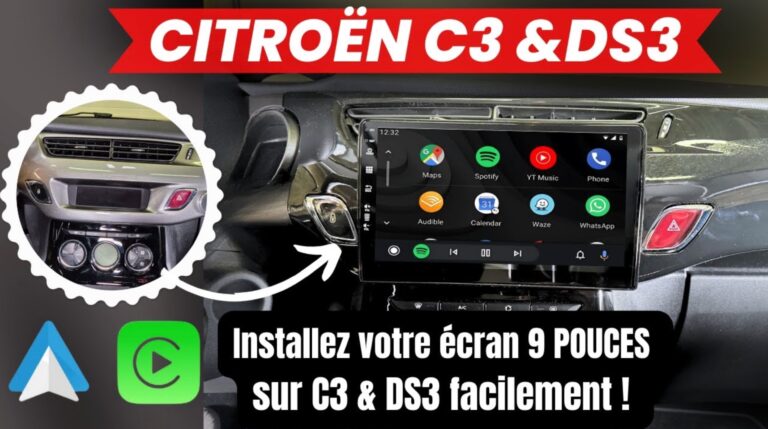 Installation autoradio CarPlay Android Auto Citroën C3 et C3 Aircross