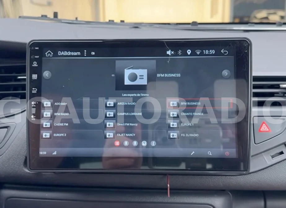 Liste des radios DAB+ disponibles sur autoradio Android CarPlay