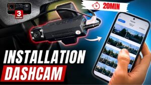 Installation dashcam 3 caméras 4K avec branchement OBD et caméra arrière