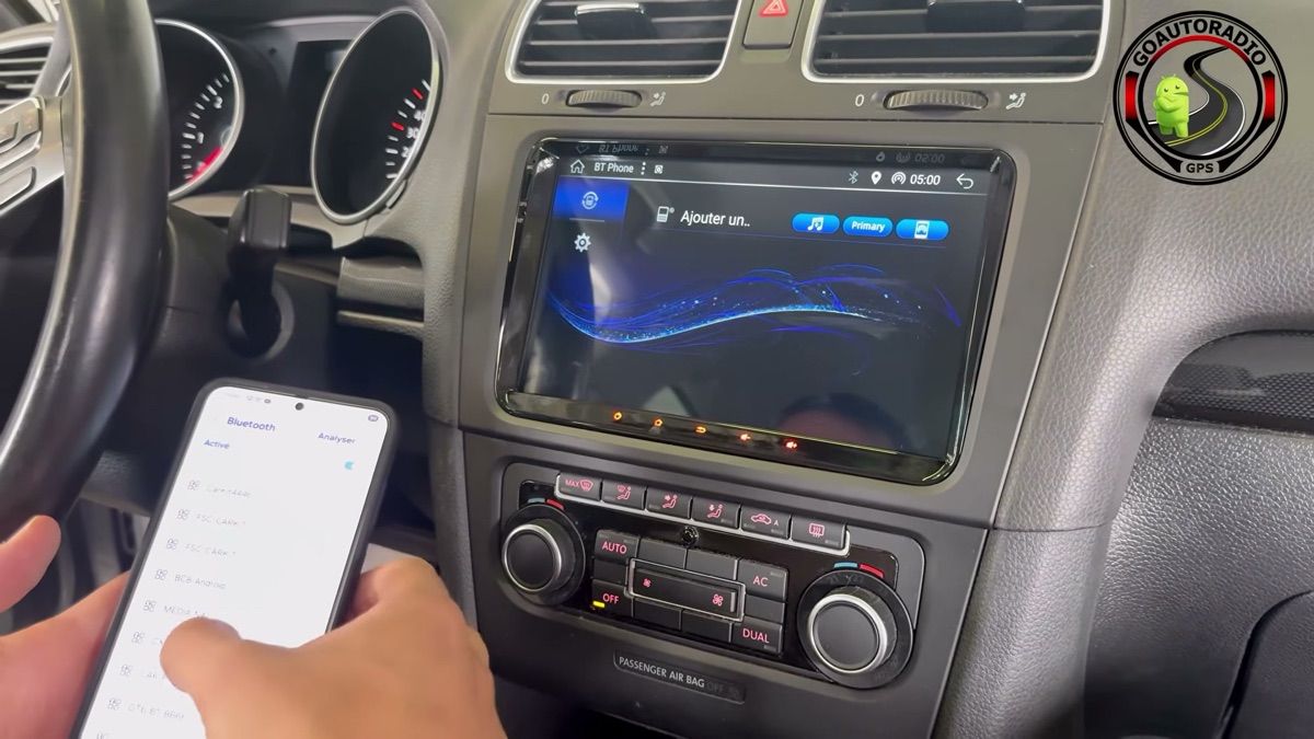 Autoradio Android Golf 6 - appairage Bluetooth Android Auto