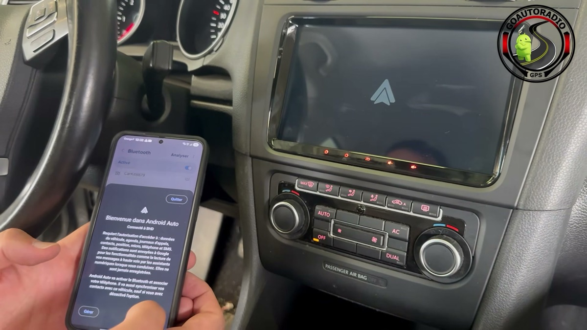 Autoradio Android Golf 6 - interface Android Auto