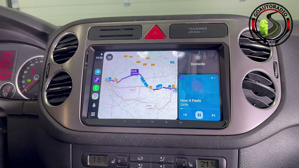 Android Auto sans fil sur autoradio Android Volkswagen Tiguan Golf Plus