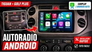 Miniature YouTube installation autoradio Android Volkswagen Tiguan Golf Plus CarPlay Android Auto